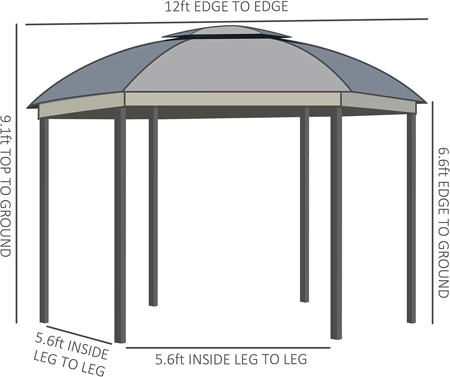 gray Oxford waterproof and durable, suitable for outdoor courtyard garden, awnings gazebo canopy top-4.jpg