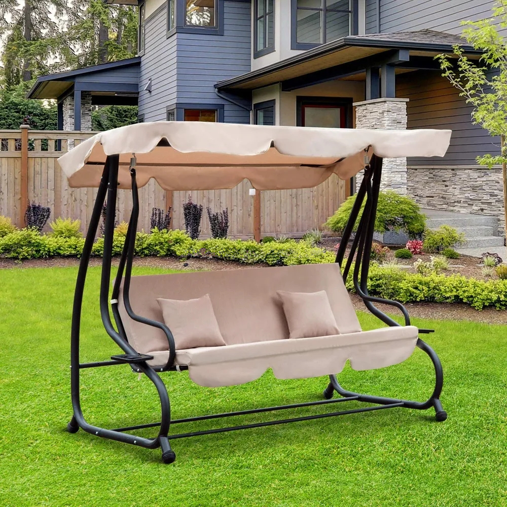 3 Person Garden Adjustable Bench Porch Swing Bed Outdoor Swing Chair With Canopy-2.jpg
